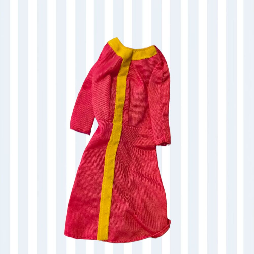 Vintage Barbie Red Dress w/ Yellow Trim (Mattel)